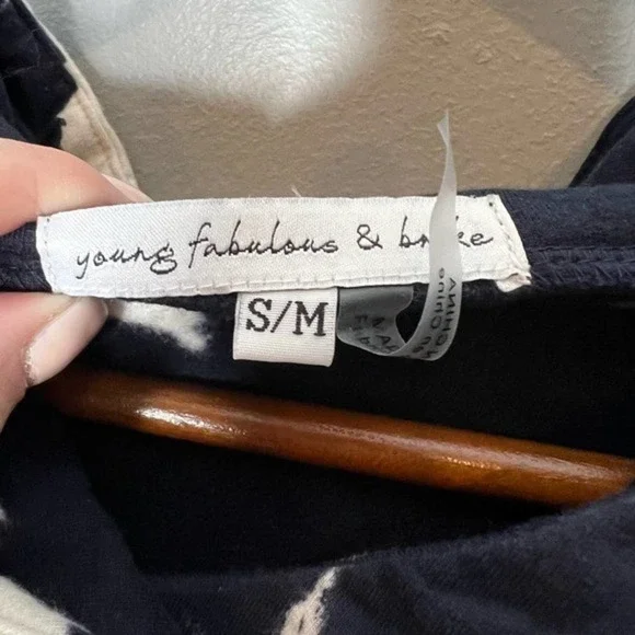 Young Fabulous Broke Blue Safari Tie Dye Hoodie Crop Sweatshirt Small / medium - Picture 8 of 10